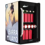 Klarstein Beersafe 70 Birra Milano Edition, chladnička, 70 l, 3 police, panoramatické sklenené dvere, nehrdzavejúca oceľ
