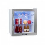 Klarstein Beersafe L Crystal White, chladnička A+, LED, 2 kovové rošty, sklenené dvere, biela