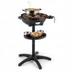 Klarstein Grillpot, 1600 W, 40 cm, elektrický gril, stojaci gril, stolný gril, liatinový