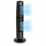 Klarstein Twister, stĺpový ventilátor, 45W, oscilácia, max. 500m³/h, 3 režimy, čierny