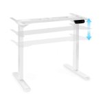 OneConcept Multidesk Comfort, výškovo nastaviteľný písací stôl, elektrický, výška 62 – 128 cm, biely