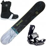 Snowboardový set STUF Conquest Rocker + viazanie FASTEC + obuv 157 cm 42