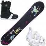 Snowboardový set STUF Jewel Rocker + obuv + viazanie 148 cm 40