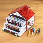 Magnet 3Pagen 40-dielny domček s kresliacimi potrebami 