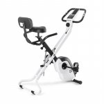 Capital Sports Azura X1 X-Bike, bicykel, do 120 kg, merač pulzu, sklápací, 4 kg, biely