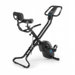 Capital Sports Azura X1 X-Bike, bicykel, do 120 kg, merač pulzu, sklápací, 4 kg, čierny