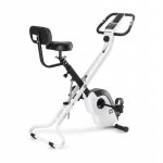 Capital Sports Azura X2 X-Bike, bicykel, do 120 kg, merač pulzu, sklápací, 4 kg, biely