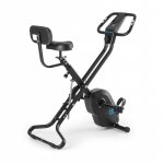 Capital Sports Azura X2 X-Bike, bicykel, do 120 kg, merač pulzu, sklápací, 4 kg, čierny