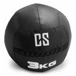 Capital Sports Bravor Wall Ball medicinbal PVC dvojité švy 3kg čierna farba