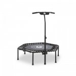 Klarfit Jumpanatic fitness trampolína, 44“ / 112 cm Ø, rukoväť, sklápacia, čierna farba