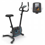 Klarfit Myon Cycle, domáci trenažér, 12 kg zotrvačná hmotnosť, SmartCardio Studio, čierny