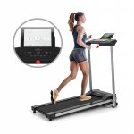 KLARFIT Treado Active, bežecký pás, 1,0 PS, 10 km/h, 36 x 100 cm, bluetooth, dotykový displej