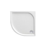 A-Interiéry - Akrylátová sprchová vanička nízka - štvrťkruh Zürich 052B (80x80x5,5 | R 55 cm) curych052b