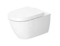 DURAVIT - Darling New Závesné WC, Rimless, s WonderGliss, alpská biela 25570900001
