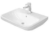 DURAVIT - DuraStyle Umývadlo s prepadom, 550 mm x 440 mm, biele – jednootvorové umývadlo, s WonderGliss 23195500001