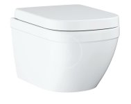 GROHE - Euro Ceramic Závesné WC s doskou SoftClose, Rimless, Triple Vortex, alpská biela 39554000