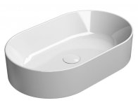 GSI - KUBE X keramické umývadlo na dosku, 60x37 cm, oválne, biela ExtraGlaze 945811