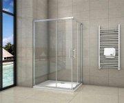 H K - Produkty značky Hezká koupelna - Sprchovací kút štvorcový, SIMPLE 76x76 cm L / P variant, rohový vstup SE-SIMPLE7676