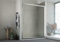 HOPA - Sprchové dvere oxi.SLIDE N1FS - FARBA rámu - Čierna, Rozmer A - 120 cm, Výplň - Fasciato bezpečnostné sklo - 6 mm BSLX202292S01