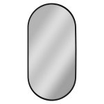 HOPA - Zrcadlo bez osvětlení BRANDIS BLACK - Rozměr A - 40 cm, Rozměr C - 80 cm OLNZBRA4080B