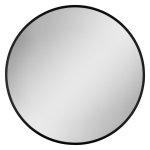HOPA - Zrcadlo bez osvětlení DAHLEN BLACK - Průměr - 60 cm OLNZDAH60B