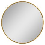 HOPA - Zrcadlo bez osvětlení DAHLEN GOLD - Průměr - 60 cm OLNZDAH60G