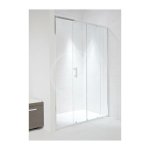 JIKA - Cubito Pure Sprchové dvere, 1 posuvný segment, 1 pevný segment, strieborný profil, ľavé/pravé, 1000 mmx30 mmx1950 mm – sklo arctic H2422430026661