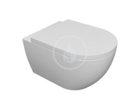 Kielle - Aura Závesné WC s doskou SoftClose, Rimless, biela 30102000