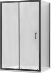 MEXEN/S - APIA sprchovací kút 100x90 cm, transparent, čierna 840-100-090-70-00