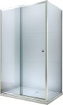 MEXEN/S - APIA sprchovací kút 90x80 cm, transparent, chróm 840-090-080-01-00
