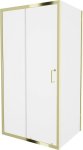 MEXEN/S - Apia sprchovací kút obdĺžnik 115x90 cm, transparent, zlatá 840-115-090-50-00