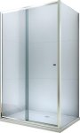 MEXEN/S - Apia sprchovací kút posuvný 120x70 cm, sklo transparent, chrom + vanička 840-120-070-01-00-4010