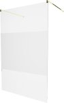 MEXEN/S - KIOTO samostatne stojaca sprchová zástena 110 x 200, transparent/matné sklo 8 mm, zlatá 800-110-002-50-35