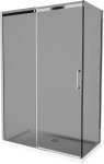 MEXEN/S - Omega sprchovací kút 130 x 70 cm, grafit, chróm + vanička vrátane sifónu 825-130-070-01-40-4010