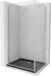 MEXEN/S - Pretória sprchovací kút 70x100 cm, transparent, chróm + sprchová vanička vrátane sifónu 852-070-100-01-00-4070