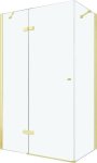 MEXEN/S - ROMA sprchovací kút 100x70 cm, transparent, zlatá 854-100-070-50-00