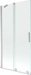MEXEN/S - Velar Dvojkrídlová posuvná vaňová zástena 100 x 150 cm, transparent, chróm 896-100-000-01-01