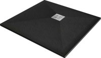 MEXEN - Stone+ Sprchová vanička štvorcová 70x70 cm, čierna 44707070