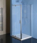 POLYSAN - Easy Line obdĺžniková/štvorcová sprchová zástena pivot dvere 800-900x900mm, L/P, sklo Brick EL1638EL3338