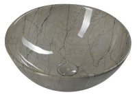 SAPHO - DALMA keramické umývadlo 42x16,5x42 cm, grigio MM113