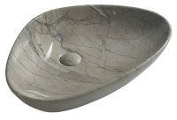 SAPHO - DALMA keramické umývadlo 58,5x14x39 cm, grigio MM213