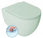SAPHO - INFINITY závesná WC misa, Rimless, 36,5x53cm, zelena mint 10NF02001-2T