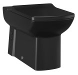 SAPHO - LARA WC misa pre kombi, spodný / zadný odpad, čierna mat LR360-11SM00E-0000