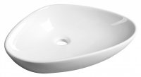 SAPHO - TERUEL keramické umývadlo 59x39 cm, na dosku, biela BH7007