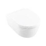 VILLEROY & BOCH - Avento Závesné WC s doskou SoftClosing, DirectFlush, CeramicPlus, Stone White 5656HRRW