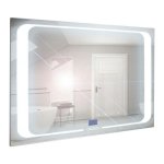 Zrkadlo závesné s pieskovaným motívom a LED osvetlením Nika LED 4/120 | A-Interiéry nika ľad 4-120