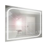 Zrkadlo závesné s pieskovaným motívom a LED osvetlením Nika LED 6/100 | A-Interiéry nika ľad 6-100