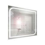 Zrkadlo závesné s pieskovaným motívom a LED osvetlením Nika LED 6/60 | A-Interiéry nika ľad 6-60