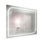 Zrkadlo závesné s pieskovaným motívom a LED osvetlením Nika LED 6/80 | A-Interiéry nika ľad 6-80