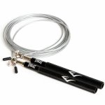 Everlast BLACK ALUMINIUM SPEED ROPE Hliníkové švihadlo, strieborná, veľkosť 275